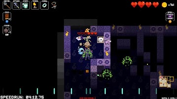 Cadence all zones speedrun in 07:39.69 (Crypt of the NecroDancer: AMPLIFIED)