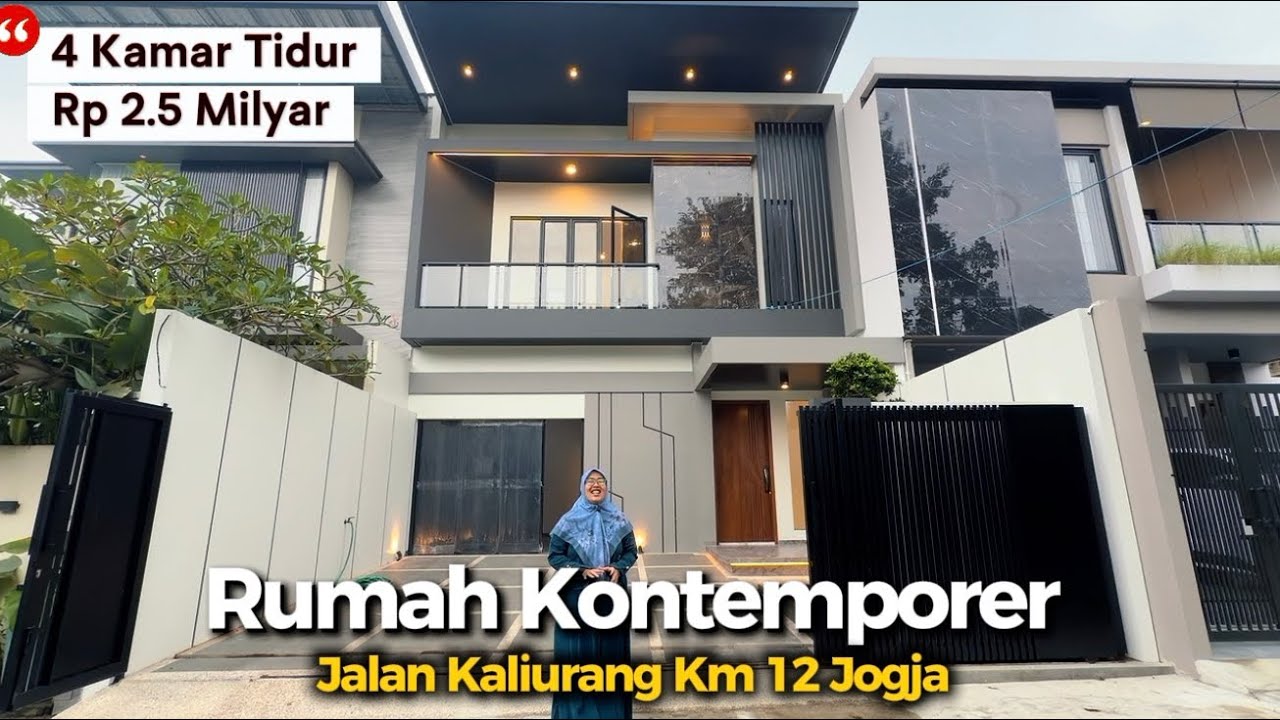Dijual Rumah Mewah Jogja Utara – Jakal Km 12.5 Dekat UII | 4 Kamar | Ready Stock Kontemporer Design