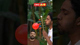 Crazy DIY Bamboo Slingshots with 4-Color Balloon Balls45#DIYSlingshot #BambooCraft #ViralDIY #shorts