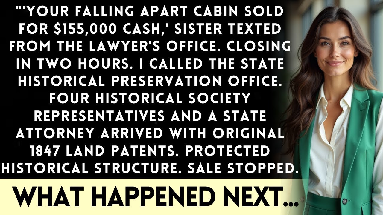 Sister Sold My Historic Cabin Illegal? State Records Revenge.