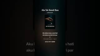 Aku Tak Bunuh Rasa  Nick Zuhair 