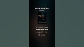 Aku Tak Bunuh Rasa - Nick Zuhair 