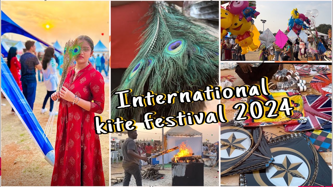 International kite festival - 2024 // Secunderabad parade ground // Colourful kites🪁🪁🪁
