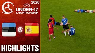 Estonia Vs Spain Highlights Uefa U17 Euro 2026 May 25, 2026