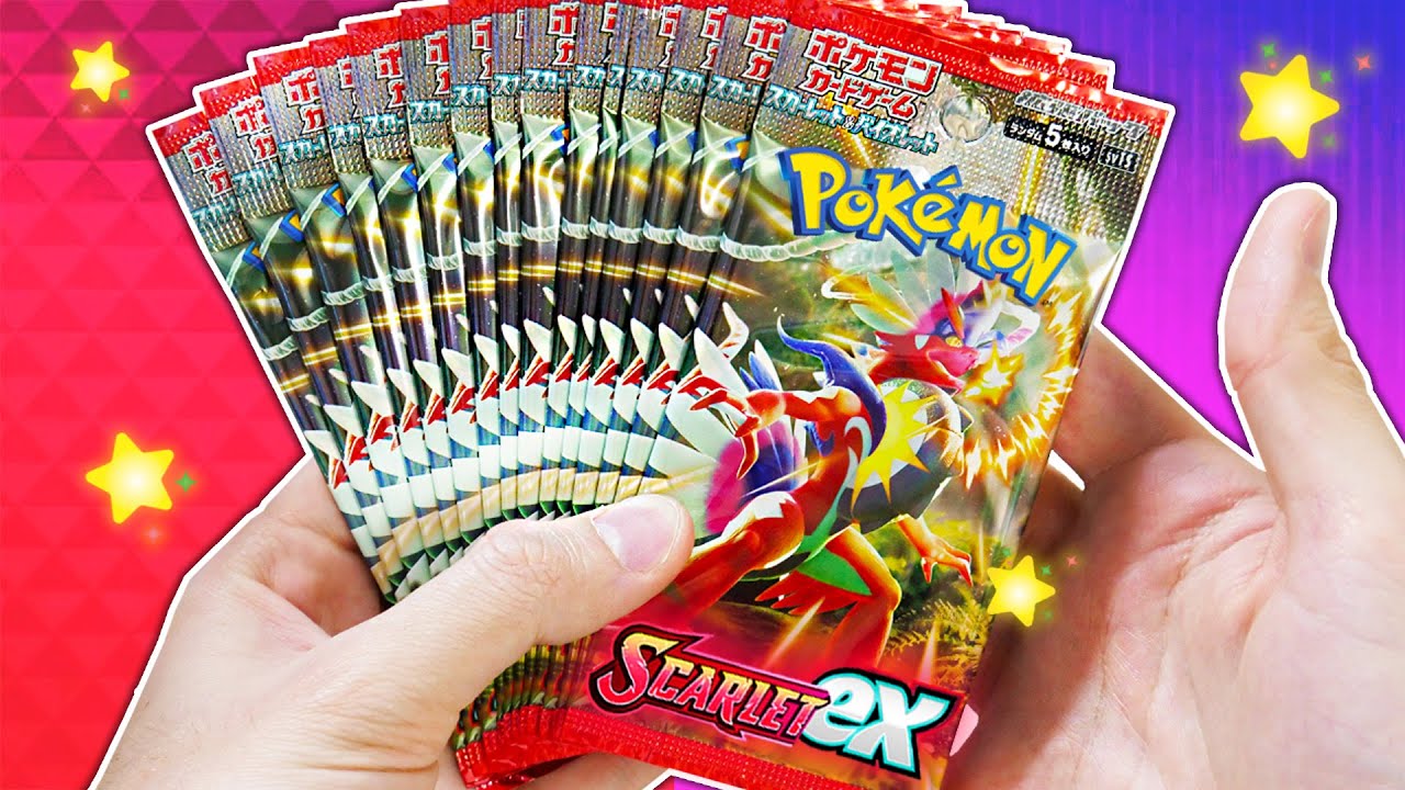 APRO LE MIE ULTIME 30 BUSTINE POKEMON SCARLET ex GIAPPONESI! - YouTube