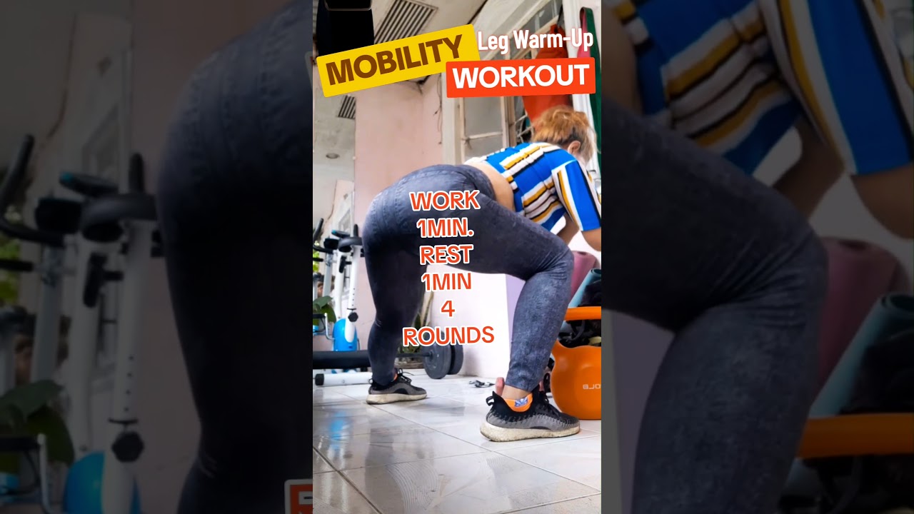 Mobility Leg Workout for #gainingweightintherightplaces #warmingup #homeworkout #gains #yobel #day2