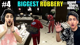 BIGGEST JEWELLERY SHOP ROBBERY IN GTA V | GTA 5 GAMEPLAY #4