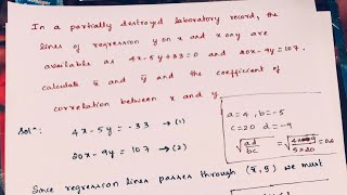 [21MATCS41] Model Question Paper 1 (Q.5b) | Module 3 Statistical Methods and Curve Fitting