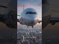 Jet landing over city at sunset #Aviation #PlaneSpotting #Landing #CityLights #Sunset