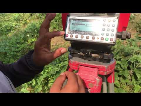 Part3 #totalstation #pentax how to take reading from TS.
