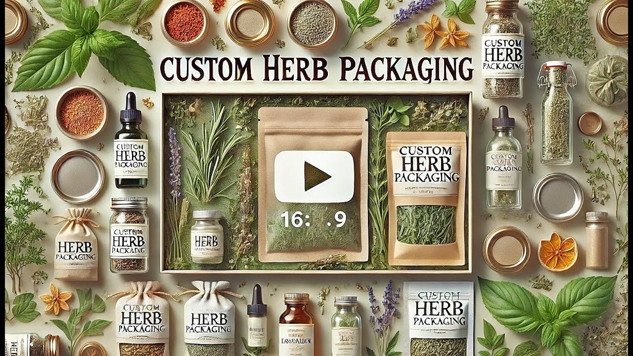 Custom Herb Packaging 🌿| Fresh Herbs, Fresh Look 🌱