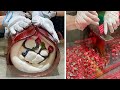 【製造風景】真っ赤な巨大キャンディをカットすると…手作り・作り方 Handmade Candy・Japanese Street Food・수제캔디・手工糖果・糖果製作・PAPABUBBLE・パパブブレ