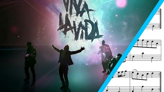 Video thumbnail of "Viva La Vida SHEET MUSIC { Violin And Saxophone Duet }"