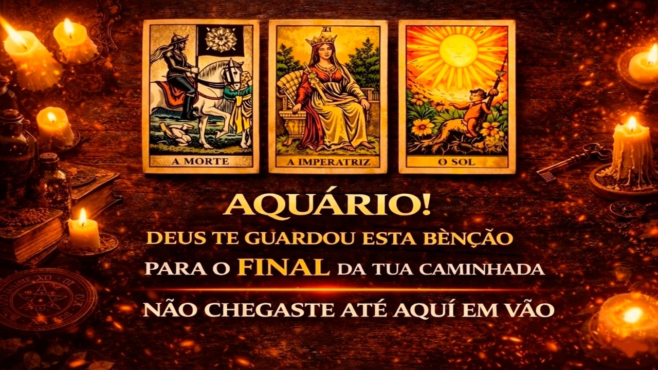 AQUÁRIO🕯️DEUS GUARDOU SUA MAIOR BÊNÇÃO PARA ESTA FASE DA SUA VIDA✨VOCÊ NÃO CHEGOU ATÉ AQUI EM VÃO