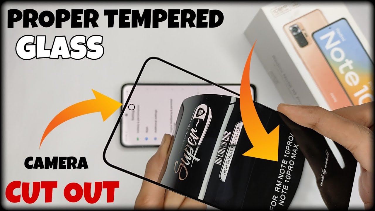 2.5D Curved Tempered Glass Redmi Note 10 Pro | Edge To Edge Tempered glass Redmi Note 10 Pro Max