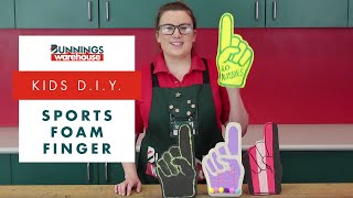 How to make a sports foam finger - DIY at Bunnings