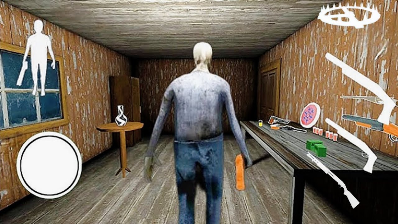 PLAING AS GRANDPA IN GRANNY CHAPTER V1.8 GAMEPLAY ESCAPE IN DOOR [GRANDPA MODE]