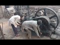 BeautiFull Starting Old Black Desi Engine Working With Chakki Atta ||Village Life Daily Ruteen