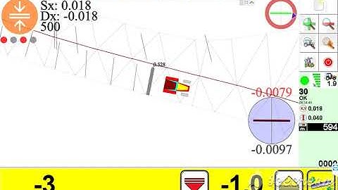 video of motograder display with 3 D GPS system machien control disCAV