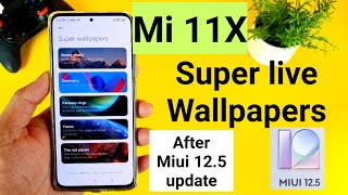 Mi 11X Miui 12.5 super live wallpapers indepth review screenshot 2