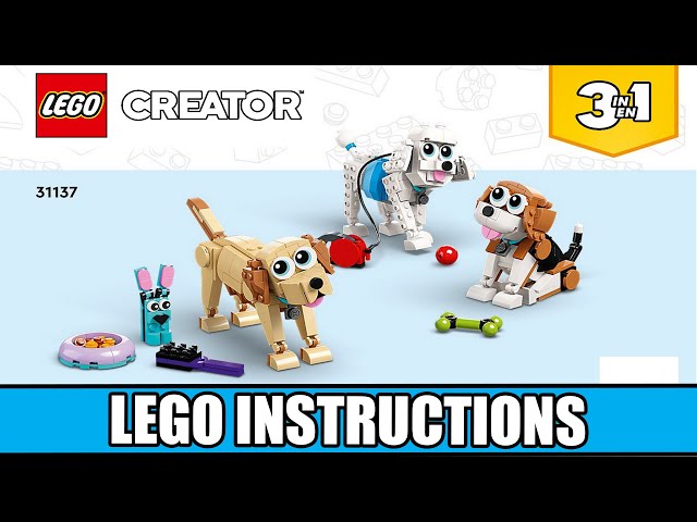 LEGO Creator 3 in 1 Adorable Dogs Animal Toys (7+ Yrs), Lego