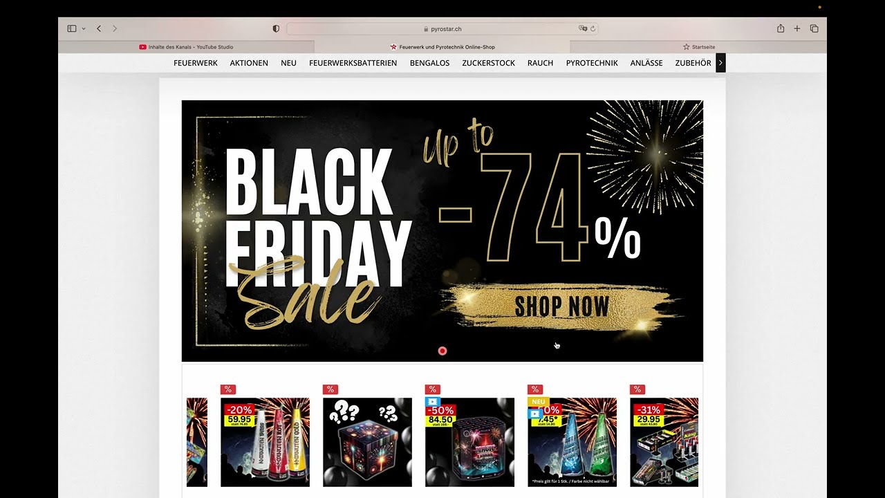 Feuerwerk-Bestellung für Silvester 2025|2026 bei Pyrostar.ch