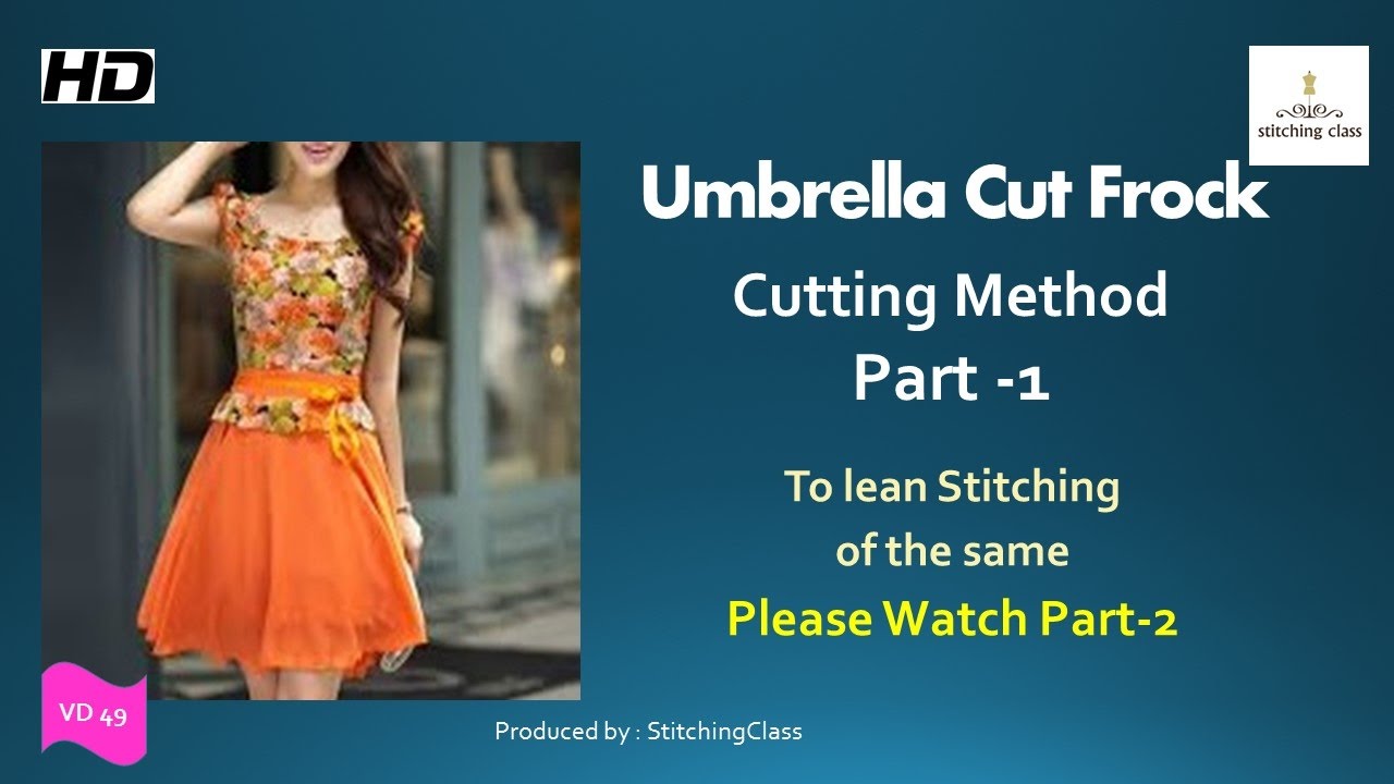 umbrella cut long frock