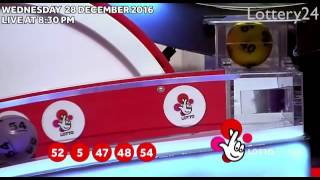 2016 12 28 UK lotto Numbers and draw results