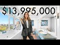 $13 MILLION LUXURY APARTMENT tour in New York City | Lucie Fink