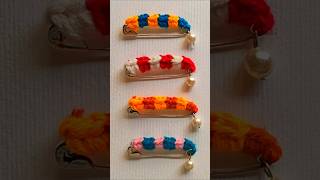 DIY Crochet Safety Pin Brooch 😍
