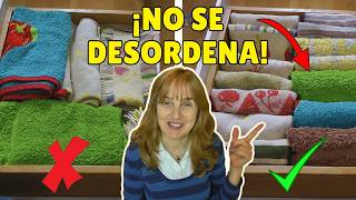 El truco para que los paños de cocina no se deshagan en el cajón