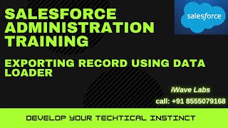 Data Management Tool-7 || Export Record using Data Loader || Salesforce Administration || iWave Labs