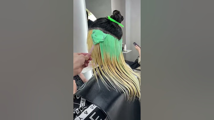 green color #peekaboo #color #haircolour #shorts #hairstyle
