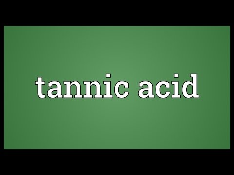 Tannic acid Meaning