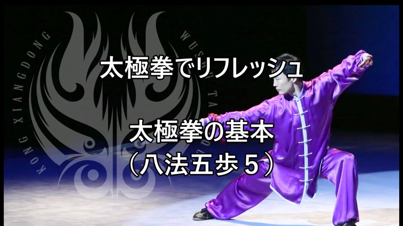 太極拳でリフレッシュ 太極拳の基本（八法五歩5） - YouTube