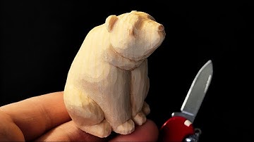 Whittle a Sitting Bear | Step-By-Step Beginner Tutorial