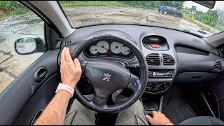 2005 Peugeot 206 [1.4 HDi 70HP] |0-100| POV Test Drive #1766 Joe Black