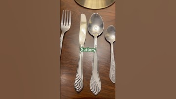 Names of Cutlery 🍴 #englishclass  #speakingenglish #cutlery #spoons  #youtubeshorts #shorts