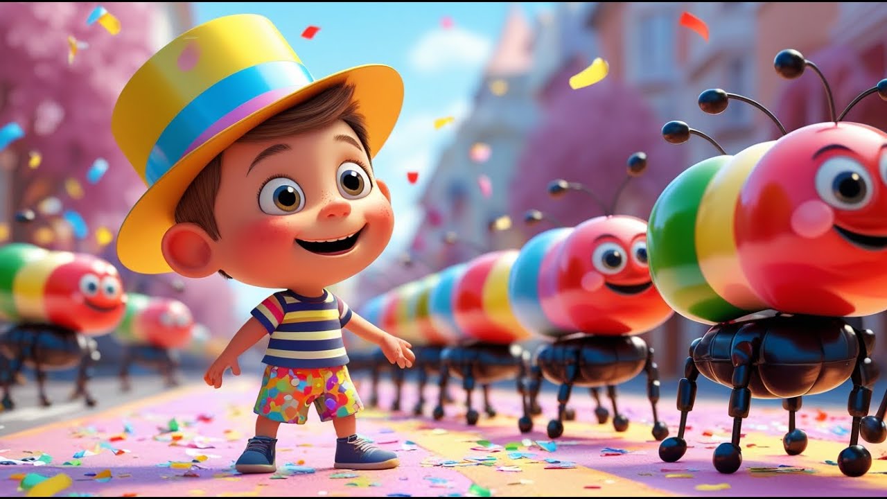 Marching Ants Jellybean Parade | Fun Counting Song for Kids | Colorful