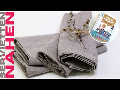 Video: DIY keine Nähen Fabric Servietten