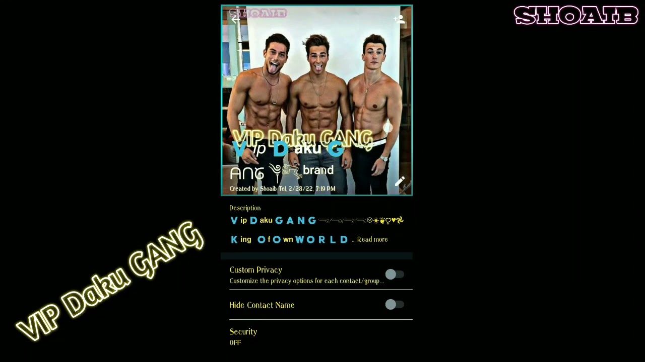 Vip Daku Gang Whatsapp group invite link via link/All type of media Here Best free Group for join /