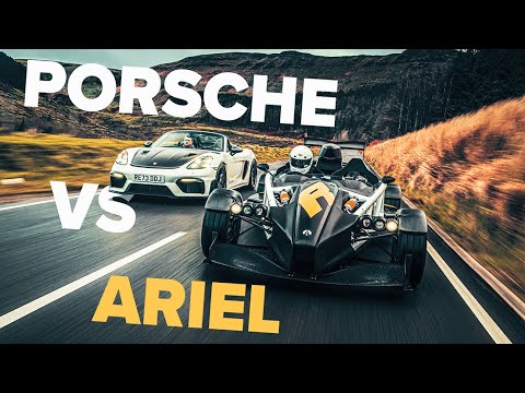 Porsche 718 Spyder RS vs Ariel Atom 4R | Extreme winter weapons!