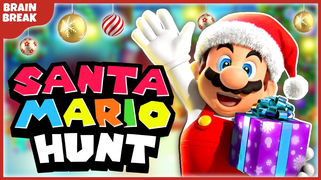 We're going on Santa Mario Hunt | Brain Break | Kids Brain Break | Song ...