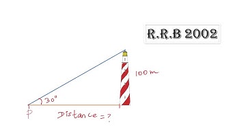(R.R.B. 2002)From a point P on a level ground, the angle of elevation of the top of a tower is 30°.