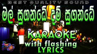 Mal Sugande Dam Sugande Karaoke with Lyrics (Without Voice)