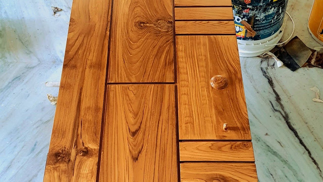 how to paint theak grain to look like natural wood നാച്ചുറൽവുഡ് പോലെ ...
