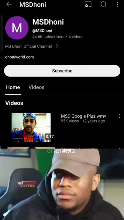 Ms dhoni youtube channel 😱