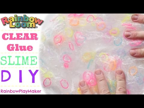 DIY RAINBOW LOOM CRUNCHY SLIME!!! CLEAR GLUE SLIME VIDEO!! So Satisfying! - DIY RAINBOW LOOM CRUNCHY SLIME!!! CLEAR GLUE SLIME VIDEO!! So Satisfying!