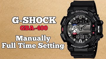 How To Setting Time Manually G-SHOCK GBA-400 Bluetooth Connected Watch | SolimBD