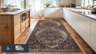 Bloom Rugs Washable 12 ft Runner Beige Terracotta Traditional Runner for Entryway